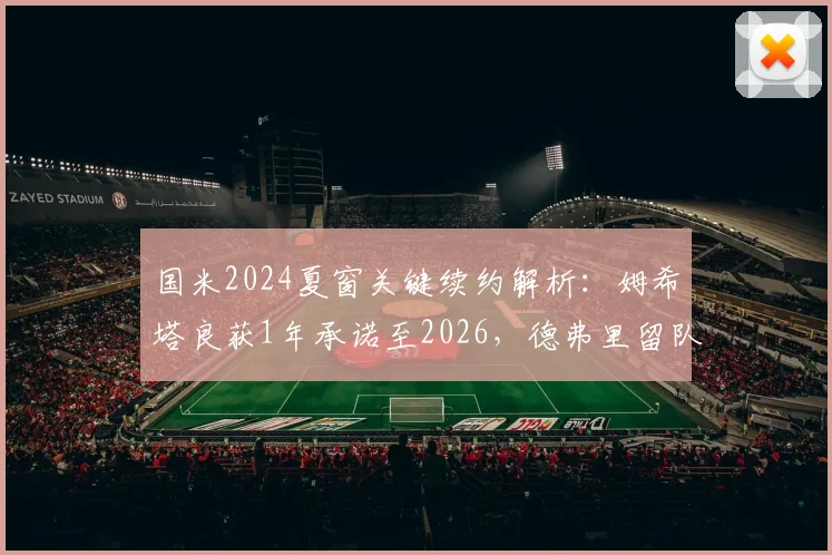 国米2024夏窗关键续约解析：姆希塔良获1年承诺至2026，德弗里留队需降薪50%背后原因